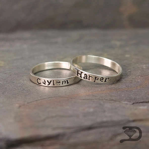 Personalized custom rings from Dempsey's Jewelers
