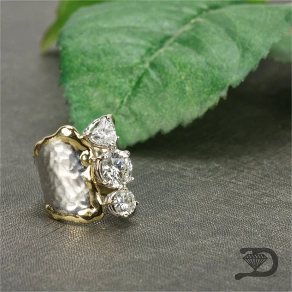 Sculptural custom jewelry piece