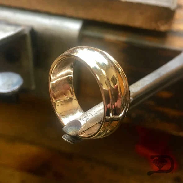 Gold band — structural restoration — after