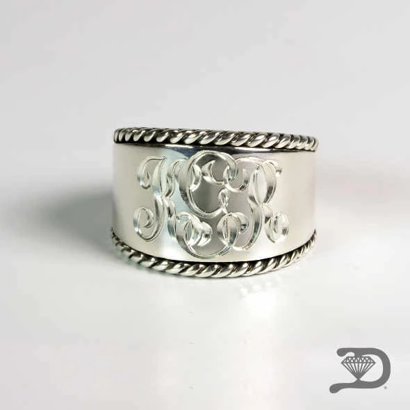 Engraved ring detail