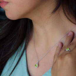 Peridot GemStone Necklace