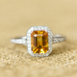 Citrine Gemstone Ring